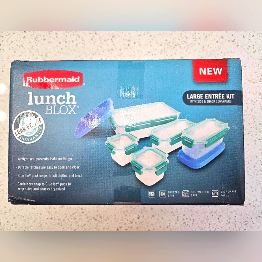 Rubbermaid Large Lunch Box Kit - Brand New